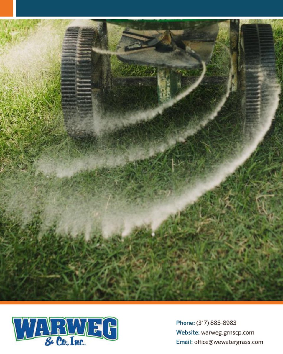 WarwegCompany's tweet photo. Fertilization = Stronger Grass! A spreader ensures even nutrients for thick, green grass all season. 🌿 Ready to feed your lawn? Call Warweg &amp; Co., Inc. today! 📞 🍃 #springfertilization #lawnboost #greenergrass https://t.co/bpGErvUjqC