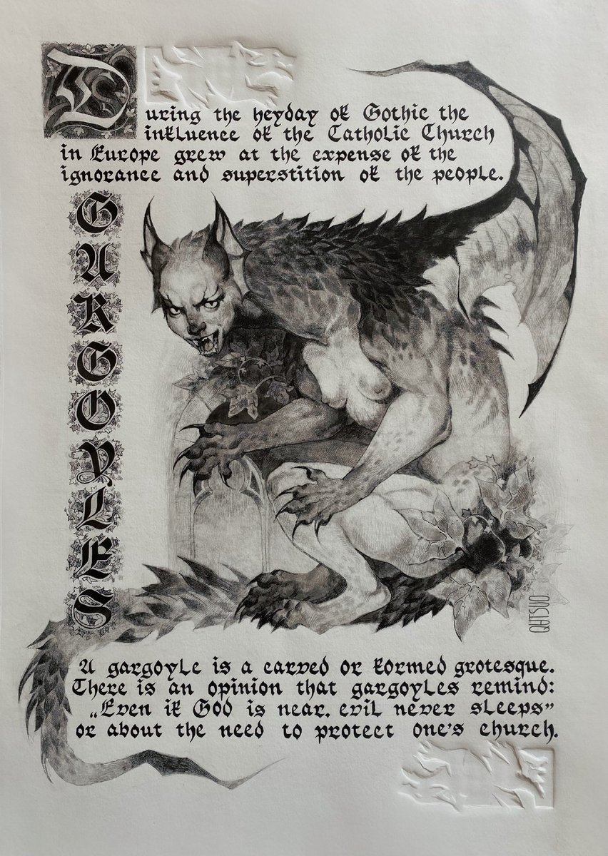qatsuoo's tweet image. gargoyles | #украрт