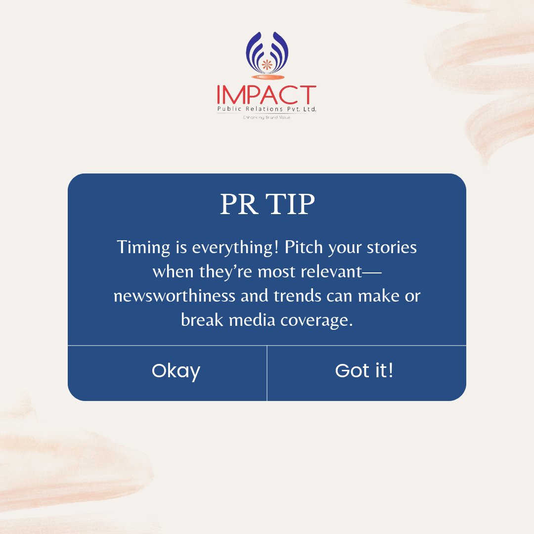 ImpactPR's tweet image. Pr tip !!
.
.
.
.
.
.
#prtip #prtipsandtricks #impact #ImpactPR #ImpactRelations