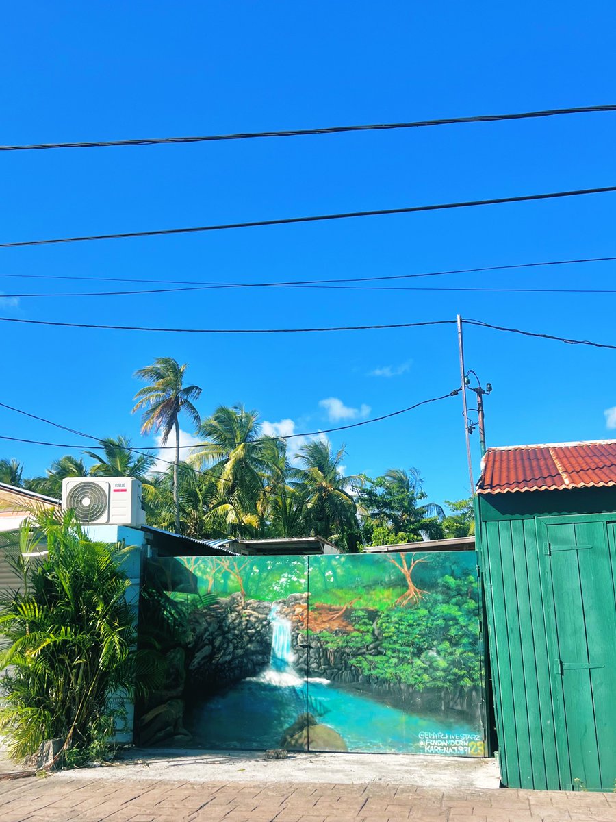 Mycho's tweet photo. Une œuvre qui capte l'attention. #streetart à Pointe-à-Pitre, #Guadeloupe https://t.co/UyzRFKypcB