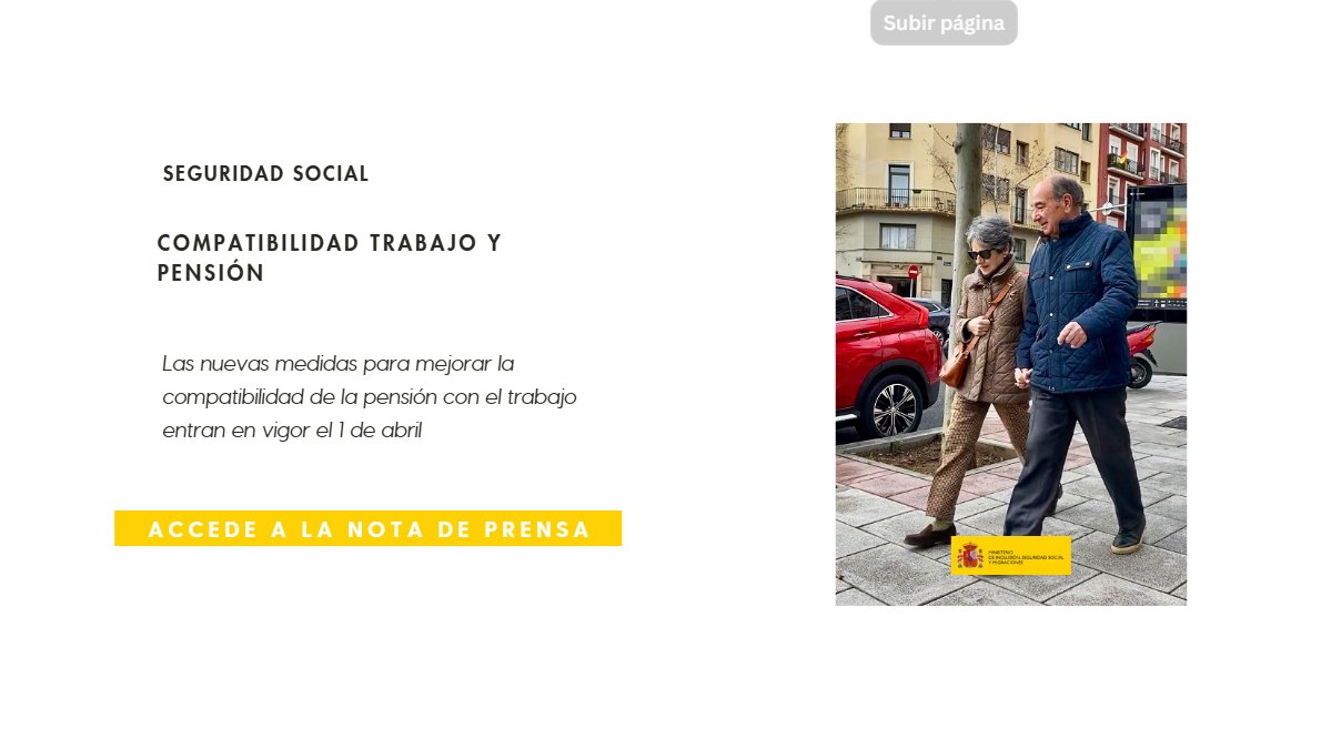 🔊🔊El día 1 de abril entran en vigor las medidas del Gobierno para mejorar la compatibilidad de la pensión con el trabajo 

📌Regulan la jubilación activa, la jubilación demorada y la jubilación parcial

📌Fueron acordadas con patronal y sindicatos

🗞️inclusion.gob.es/w/entran-en-vi…