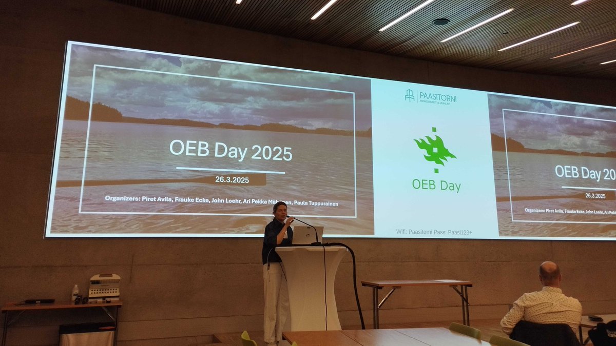 RECecochange's tweet image. Another wonderful OEB Day yesterday, focused on collaboration, team spirit, and inter/multidisciplinarity. What a great way to kick off the spring 🌻
Here the opening words from the director, @annaliisalaine
@BioEnvHelsinki