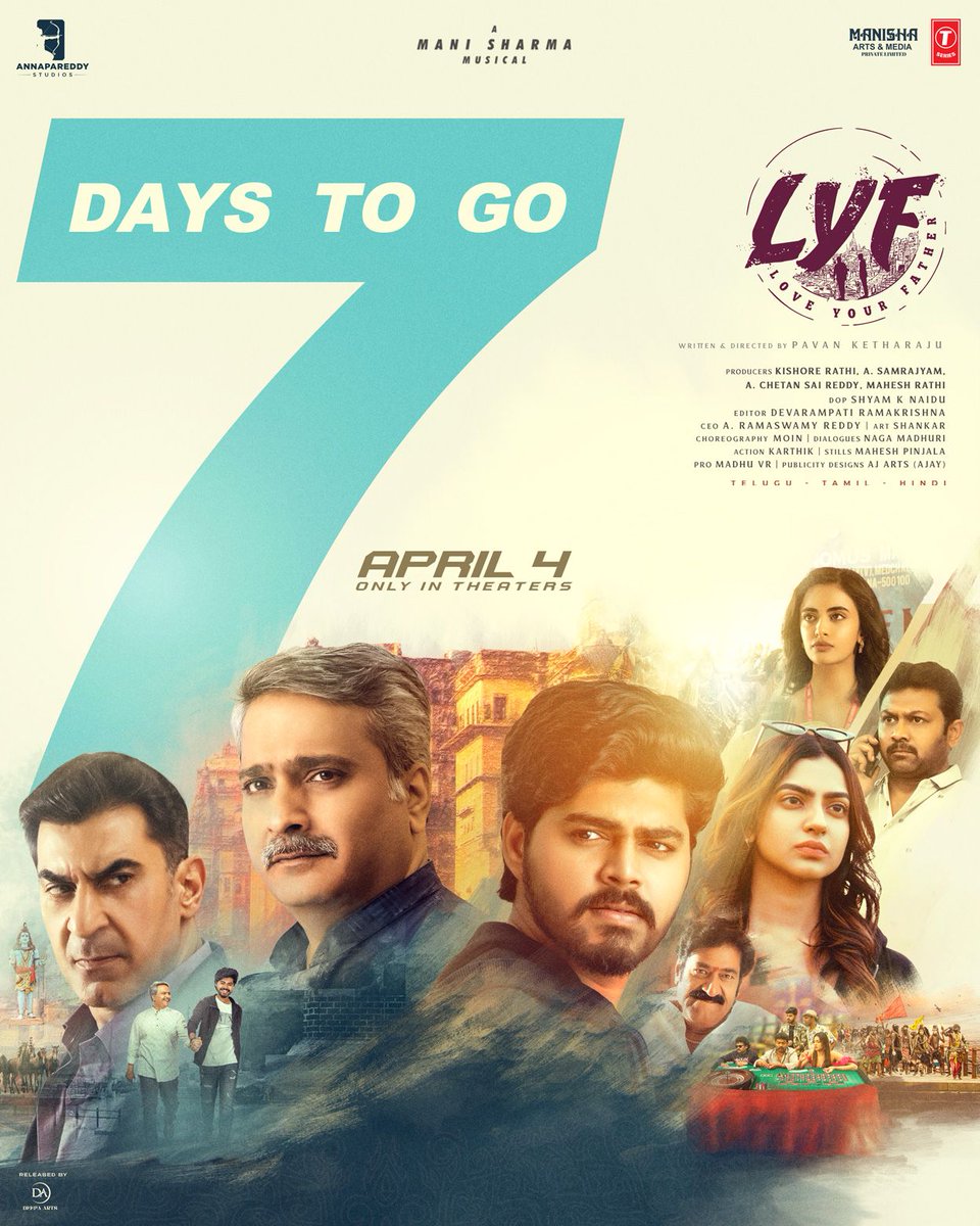 Just 7 days to go! ⏳🔥

Get ready to witness #LYF, A gripping tale of emotions, family, and legacy unfolds on April 4th in theatres! 🎬

Watch Trailer: youtu.be/8xi2jEpXrPA?si…

#LoveYourFather #LYFinCinemasFromApril4