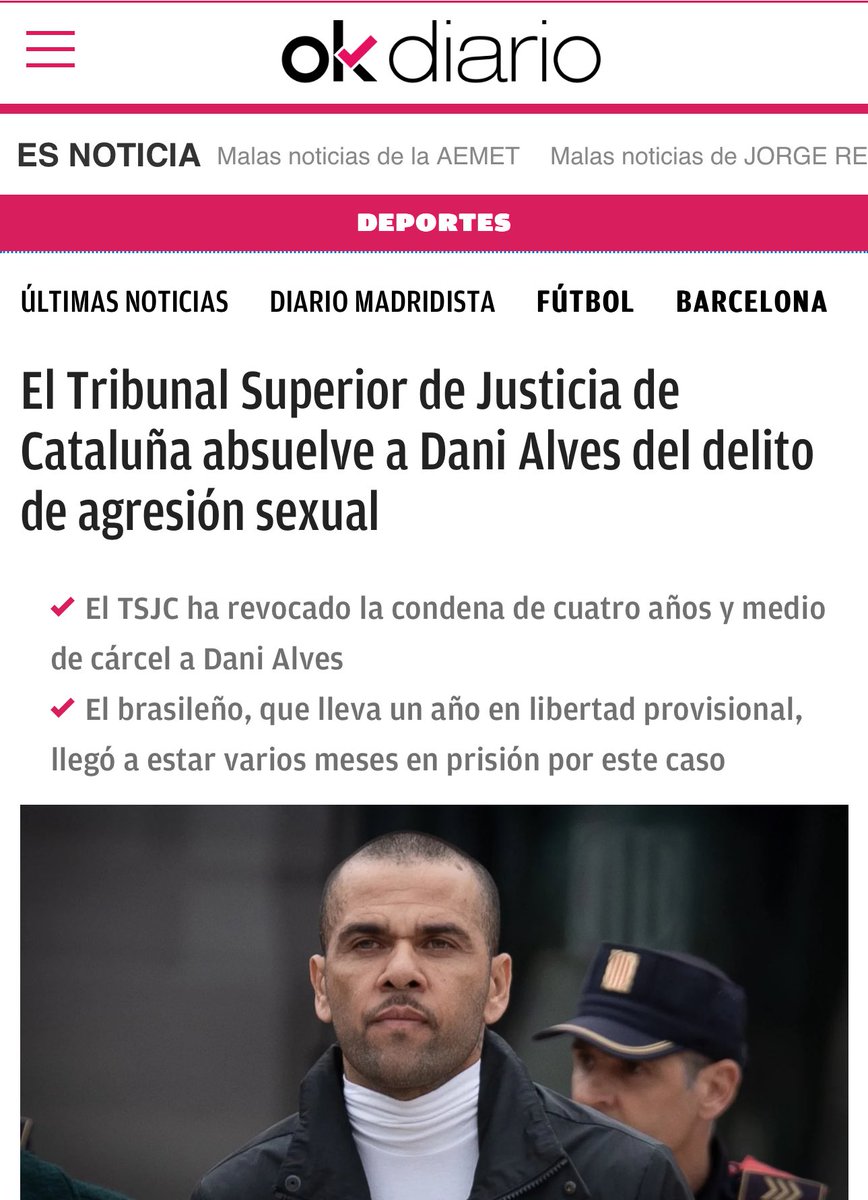 Dato importante para las femiorcas: el tribunal estaba compuesto por 3 mujeres y un hombre. Maldita justicia patriarcal.