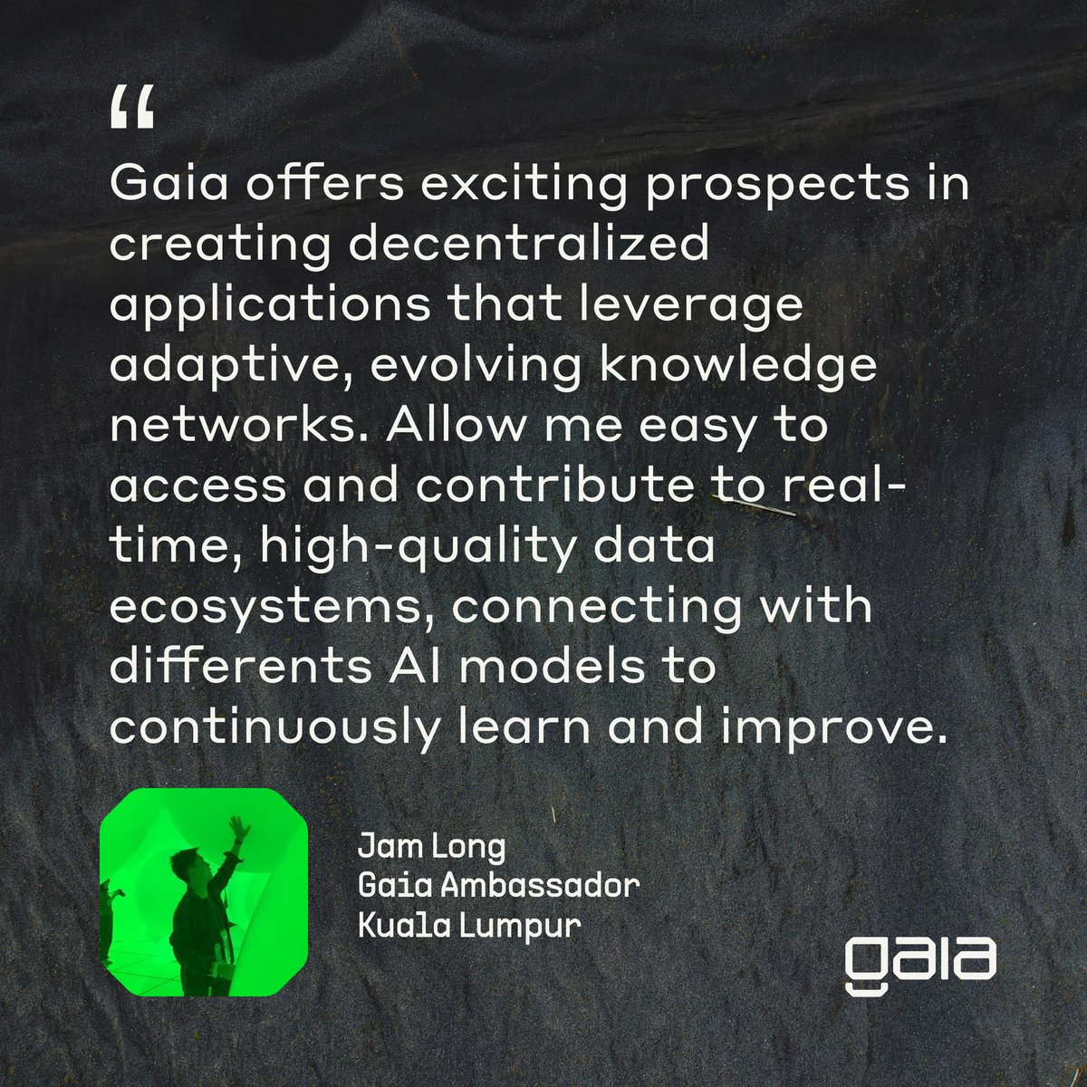 Meet Gaia Ambassador <a href="/JamJam_long/">jamlong.eth 🌱</a> from 🇲🇾!