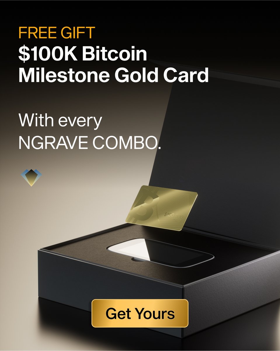 We believe in the future. Just #HODL tight. 💎🙌

The market is in dark times, but let's not forget where we came from and how far we can reach.

#Bitcoin reaching $100K was an immense milestone, and this gold card is a gift to the community to remind us that the future is