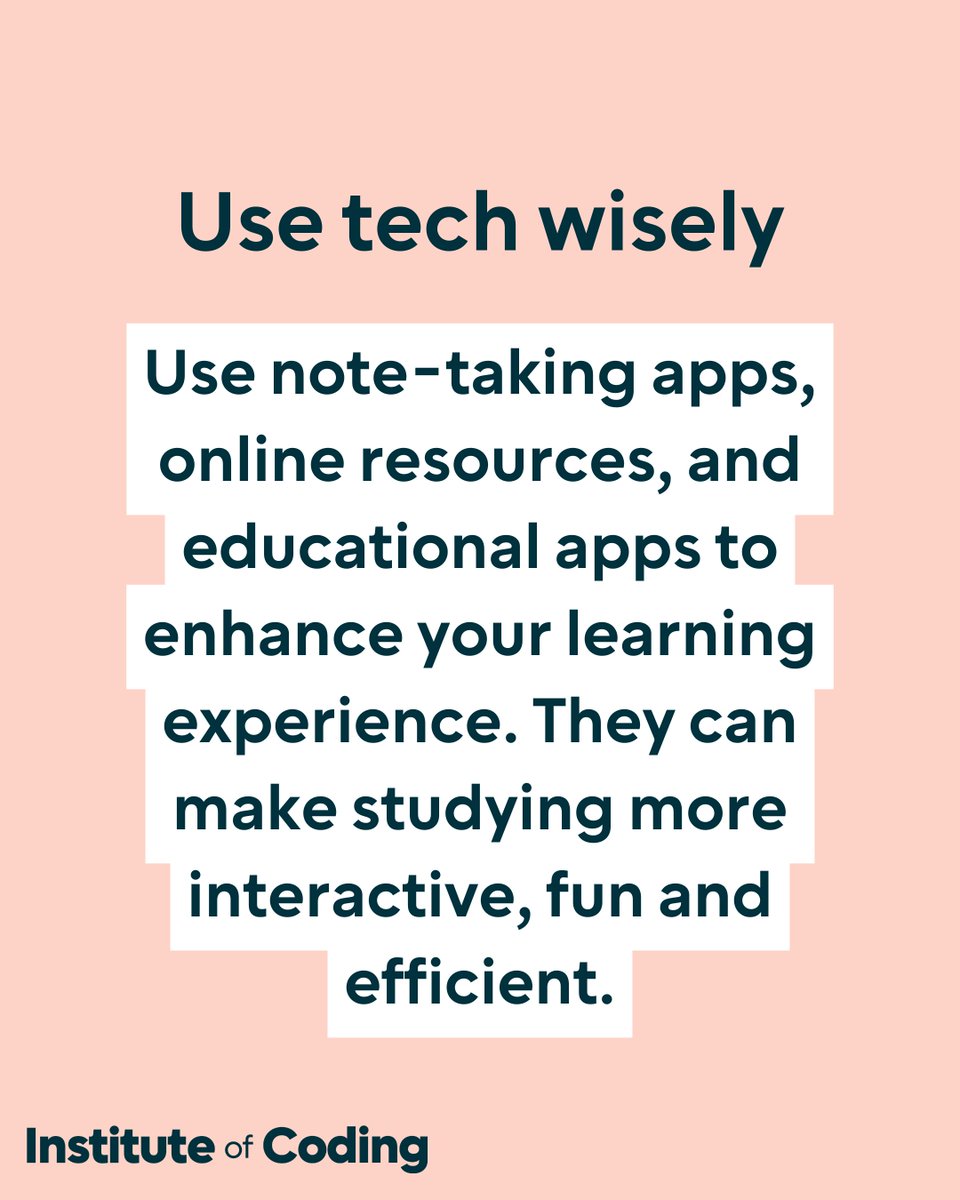 IoCoding's tweet image. Looking to study smarter, not harder? Here are 3 simple tips to help you make the most of your learning time. Share your top study tips 👇 #StudyTips #StudySmart #TimeManagement #ActiveLearning