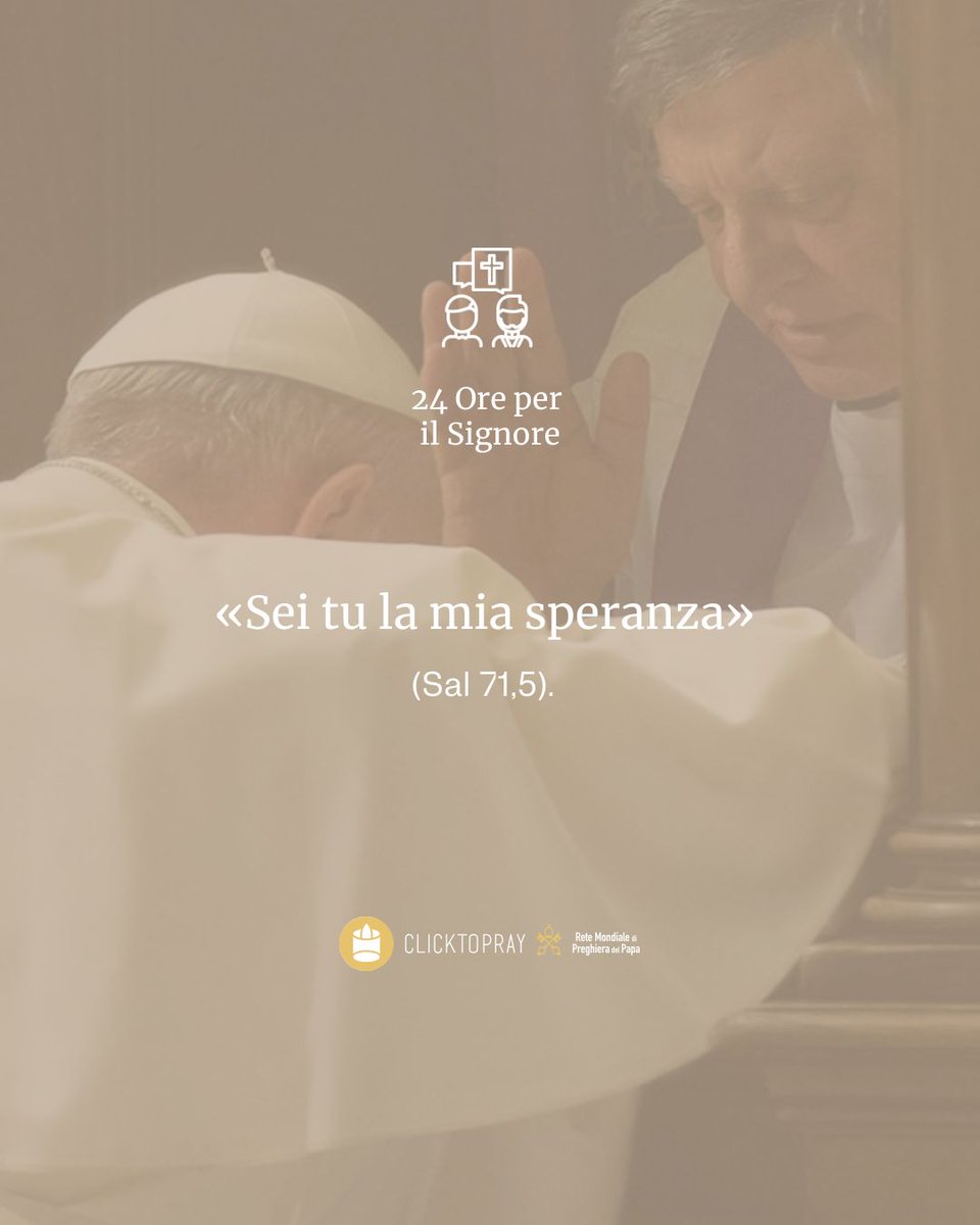 clicktopray_it's tweet photo. ๐"La misericordia suscita gioia, perchรฉ il cuore si apre alla speranza di una vita nuova. La gioia del #perdono รจ indicibile, ma traspare in noi ogni volta che ne facciamo esperienza". Papa Francesco
#24OrePerIlSignore https://t.co/VTeHbO4OTi