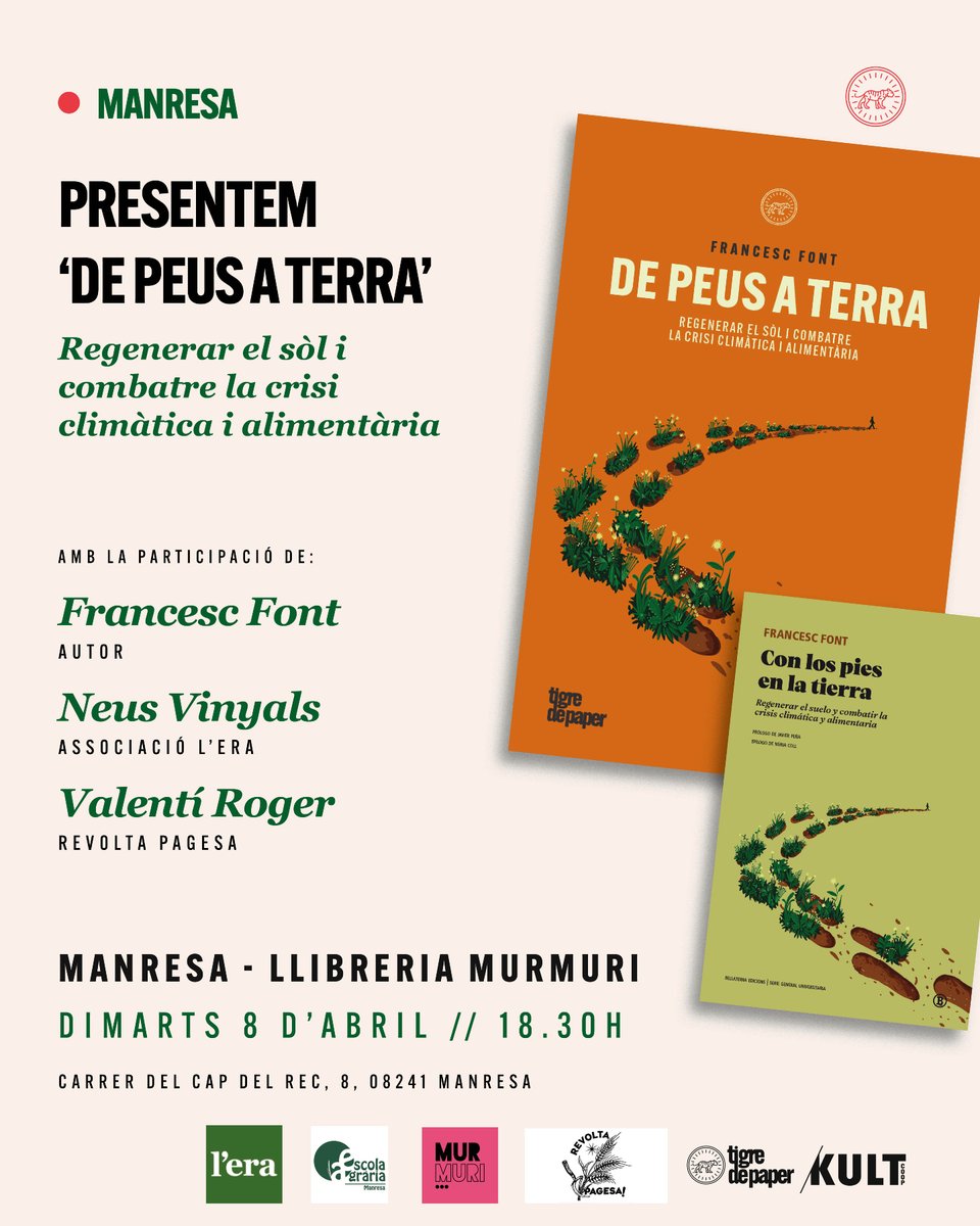 <a href="/CollectiuRonda/">Col·lectiu Ronda</a> <a href="/aran_tirado/">Arantxa Tirado</a> <a href="/h_roset/">homera</a> <a href="/VidalAragones/">Vidal Aragonés</a> <a href="/IgnasiBeaSegui/">Ignasi Bea Seguí</a> <a href="/llsalellasvilar/">Lluc Salellas i Vilar</a> <a href="/LLIBRERIA22/">LLIBRERIA 22</a> <a href="/ciutatinvisible/">LA CIUTAT INVISIBLE</a> <a href="/JaumeMontes/">Jaume Montés</a> <a href="/AteneuBCN/">Ateneu Barcelonès</a> <a href="/Roc_Sola_/">Roc Solà</a> <a href="/XavierDomenechs/">Xavier Domènech</a> <a href="/filoateneubcn/">Filosofia - Ateneu Barcelonès</a> <a href="/MP_llibreria/">Mala Peça Llibreria</a> <a href="/UABFilcat/">Filcat UAB</a> <a href="/MarcGarcesC/">Marc Garcés</a> <a href="/ElenaCrespi81/">Elena Crespi Asensio ♀</a> <a href="/Barcelo_neta/">Júlia Barceló</a> MANRESA

📍Llibreria Murmuri
🗓️Dimarts 8 d'abril, a les 18h30