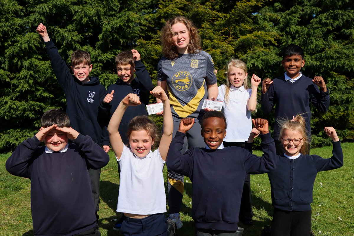 Wrexham AFC Women (@wrexhamafcwomen) on Twitter photo Goalkeeper Liz Craven visited schools in the local area to hand out tickets ahead of Sunday's match at the STōK Cae Ras 🫡
Secure your tickets now 👉 bit.ly/4iU3tMu
🔴⚪ #WxmAFC Goalkeeper Liz Craven visited schools in the local area to hand out tickets ahead of Sunday's match at the STōK Cae Ras 🫡
Secure your tickets now 👉 bit.ly/4iU3tMu
🔴⚪ #WxmAFC