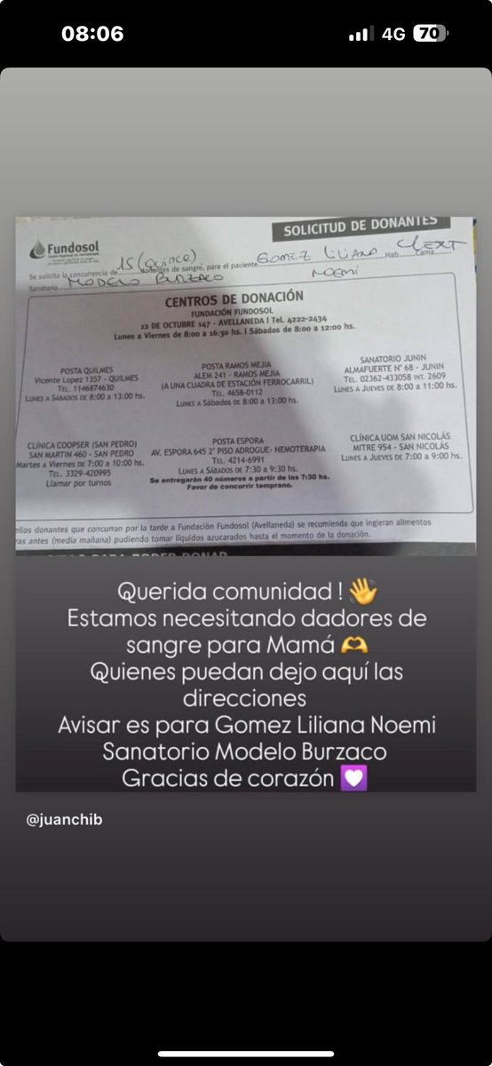 DADORES DE SANGRE 🙏❤️