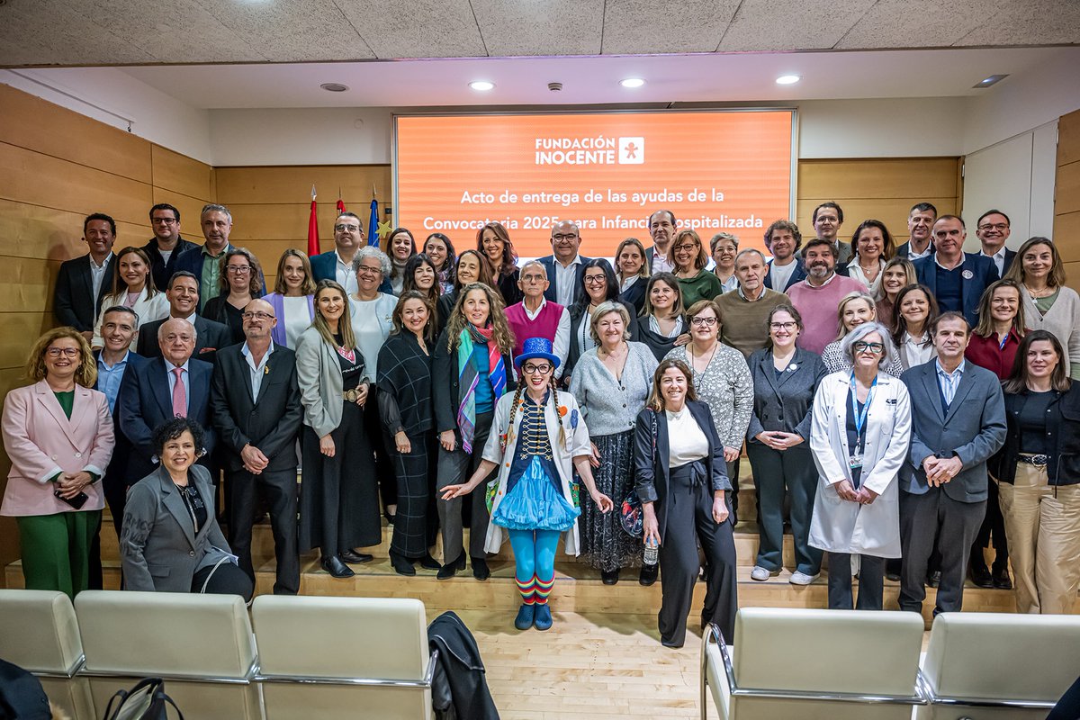 🧡 Desde la Fundación Inocente nos alegra enormemente anunciar la entrega de más de un millón de euros a 62 proyectos destinados a mejorar la calidad de vida de la infancia hospitalizada.
fundacioninocente.org/noticias/la-fu…