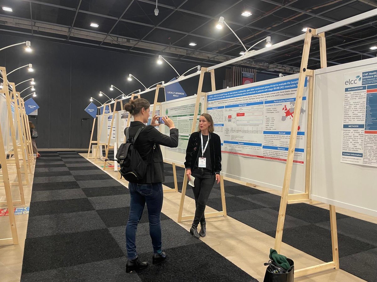 ETOP IBCSG Partners Foundation (@etop_ibcsg) on Twitter photo Sabine Schmid presenting the TiP-poster for the ETOP 25-23 ADOPT-lung trial at #ELCC2025.
<a href="/myESMO/">ESMO - Eur. Oncology</a> <a href="/TrialsCentre/">NHMRC CTC</a> <a href="/TOGAANZ/">Thoracic Oncology Group of Australasia</a> <a href="/SAKK_ch/">SAKK</a> Sabine Schmid presenting the TiP-poster for the ETOP 25-23 ADOPT-lung trial at #ELCC2025.
<a href="/myESMO/">ESMO - Eur. Oncology</a> <a href="/TrialsCentre/">NHMRC CTC</a> <a href="/TOGAANZ/">Thoracic Oncology Group of Australasia</a> <a href="/SAKK_ch/">SAKK</a>