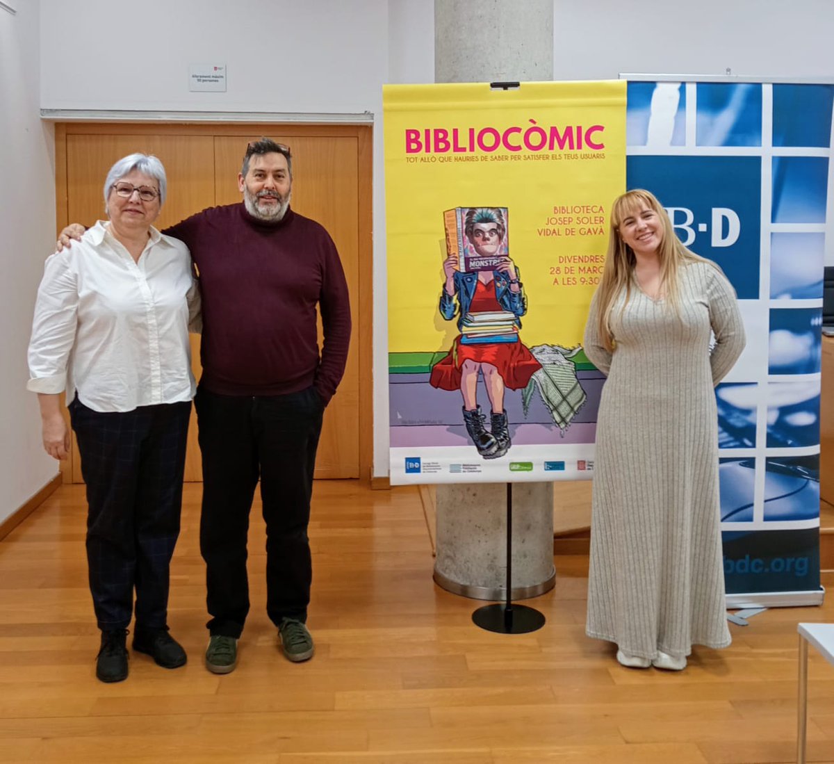 Avui som a <a href="/bgavajsv/">Biblioteca Gavà JSV</a> al #Bibliocòmic2 !