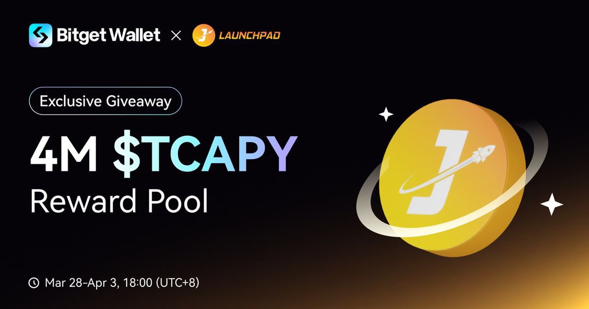Bitget Wallet Daily 🩵 (@bgwalletdaily) on Twitter photo 🔥 Excited to announce our #task2get partner! 🚀<a href="/JlaunchpadTeams/">JLaunchpad</a>
🎁 Users who complete JlaunchPad-related tasks will have a chance to share Bitget Wallet Task2get $TCAPY rewards!
Get started now and snag those $TCAPY rewards! 👇
gleam.io/wEUoz/bitget-w… 🔥 Excited to announce our #task2get partner! 🚀<a href="/JlaunchpadTeams/">JLaunchpad</a>
🎁 Users who complete JlaunchPad-related tasks will have a chance to share Bitget Wallet Task2get $TCAPY rewards!
Get started now and snag those $TCAPY rewards! 👇
gleam.io/wEUoz/bitget-w…