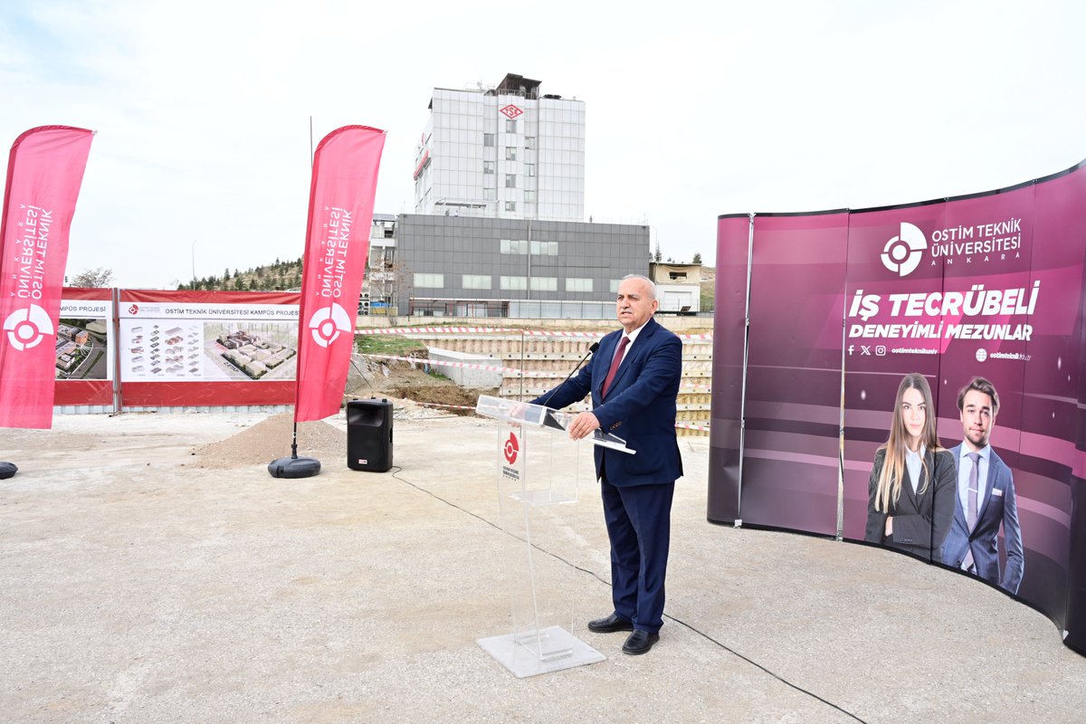 ostimosb's tweet photo. #OSTiMTECH yeni kampüs alanında inşaat başlama töreni ve bayramlaşma programı düzenledi. OSTİM Başkanı Orhan Aydın, “Bu model Türkiye’de YÖK'ün de tanımladığı sanayi ile birlikte çalışan bir ekosistemin Türkiye için de bir örnek teşkil ettiğini göreceğiz.” dedi. @ostimteknikuniv https://t.co/P8zw9GQax7