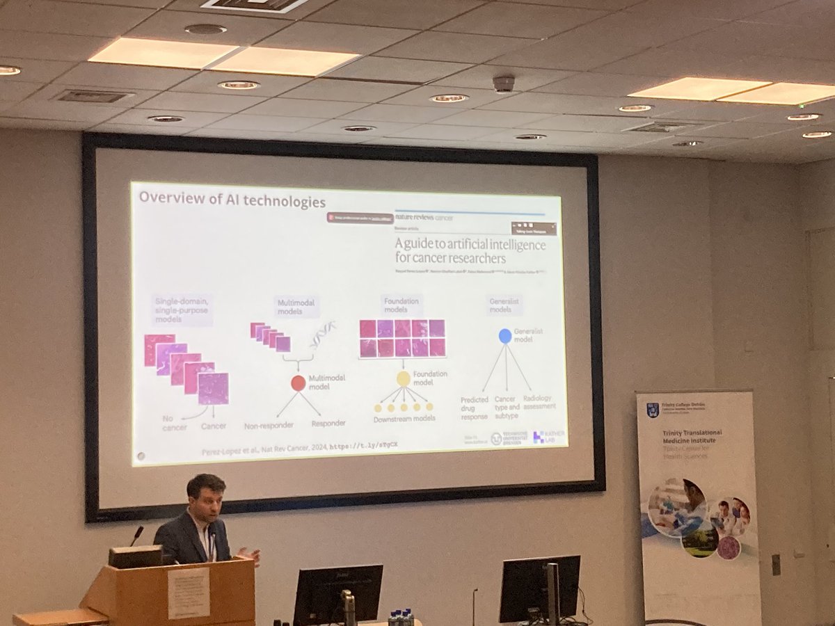 TTMI - Trinity Translational Medicine Institute (@tcdtmi) on Twitter photo TTMI conference 2025: Keynote speaker Prof Jakob Nicolas Kather <a href="/jnkath/">Jakob Nikolas Kather</a> delivering an insightful talk on how AI can be used for precision oncology. Lots of great future plans with TTMI and <a href="/CancerInstIRE/">Trinity St James's Cancer Institute</a> <a href="/stjamesdublin/">St James's Hospital</a> researchers TTMI conference 2025: Keynote speaker Prof Jakob Nicolas Kather <a href="/jnkath/">Jakob Nikolas Kather</a> delivering an insightful talk on how AI can be used for precision oncology. Lots of great future plans with TTMI and <a href="/CancerInstIRE/">Trinity St James's Cancer Institute</a> <a href="/stjamesdublin/">St James's Hospital</a> researchers