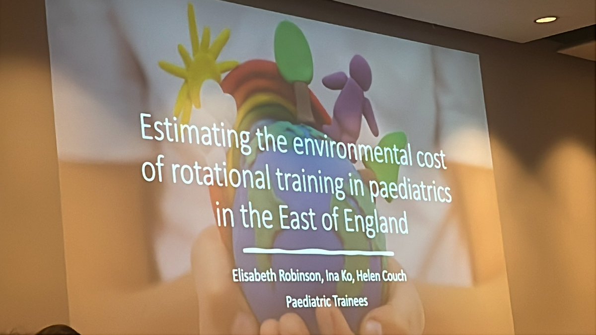Jyothi Srinivas ๐ (@paeded) on Twitter photo Climate change session #rcpch2025
Lots of resources and ideas for tackling #climate change
Interesting analysis of cost of rotational training in paediatrics - how do we make this better?
<a href="/RCPCHtweets/">RCPCH</a> <a href="/rcpch_trainees/">RCPCH Trainees</a> <a href="/DrElaineMulcahy/">Elaine Mulcahy</a> <a href="/UKHealthClimate/">UK Health Alliance on Climate Change</a> Climate change session #rcpch2025
Lots of resources and ideas for tackling #climate change
Interesting analysis of cost of rotational training in paediatrics - how do we make this better?
<a href="/RCPCHtweets/">RCPCH</a> <a href="/rcpch_trainees/">RCPCH Trainees</a> <a href="/DrElaineMulcahy/">Elaine Mulcahy</a> <a href="/UKHealthClimate/">UK Health Alliance on Climate Change</a>