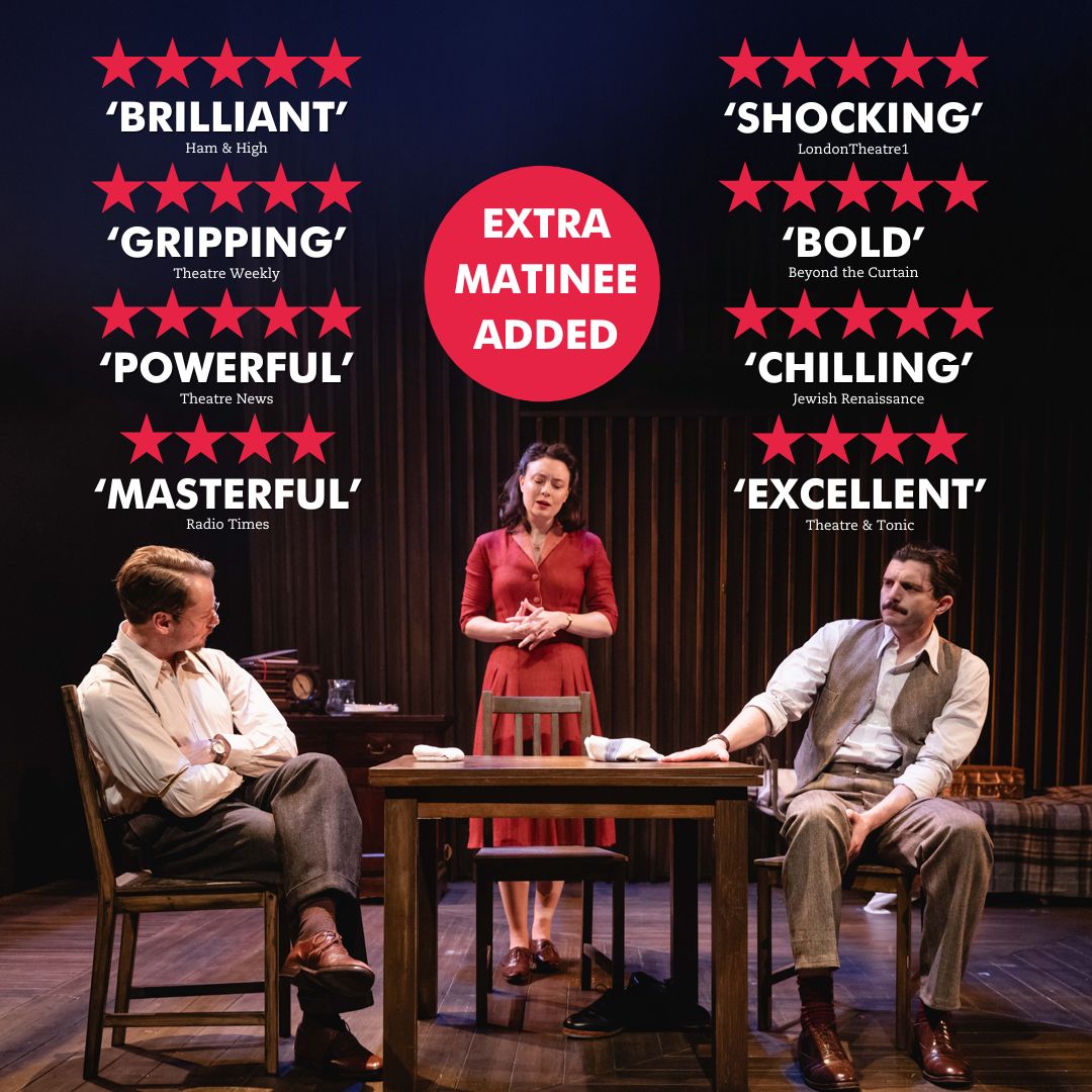 📣 Extra matinee added for Farewell Mister Haffmann due to popular demand 📣

➡️Tue 8 Apr 15.00

We’ve also released standing tickets for all shows, available from £15