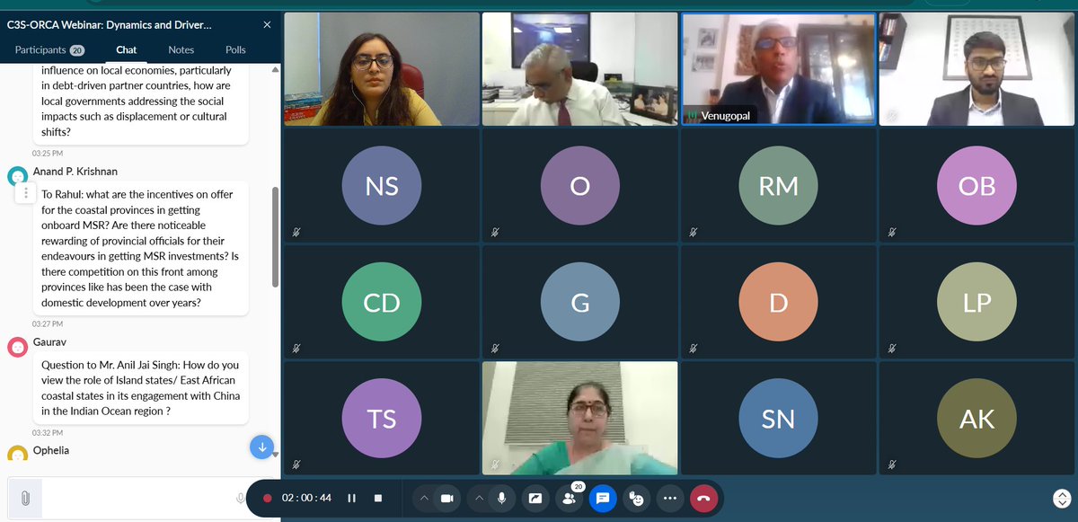 Organisation for Research on China & Asia (ORCA) (@orca_india) on Twitter photo In <a href="/ORCA_India/">Organisation for Research on China & Asia (ORCA)</a> & <a href="/C3SIndia/">C3S Chennai</a> 's co-hosted webinar "Dynamics & Drivers of China's Maritime Silk Road: Impacts & Implications" with <a href="/RahulKaranRedd1/">Rahul Karan Reddy</a> <a href="/vgmenon99/">Venugopal Vengalil</a> #KiranVarma <a href="/AJS_subdriver/">Anil Jai Singh</a> & mod. <a href="/eerishika/">Eerishika Pankaj</a>, discussions showed that ๐จ๐ณ's provinces are expanding MSRโs reach autonomously, In <a href="/ORCA_India/">Organisation for Research on China & Asia (ORCA)</a> & <a href="/C3SIndia/">C3S Chennai</a> 's co-hosted webinar "Dynamics & Drivers of China's Maritime Silk Road: Impacts & Implications" with <a href="/RahulKaranRedd1/">Rahul Karan Reddy</a> <a href="/vgmenon99/">Venugopal Vengalil</a> #KiranVarma <a href="/AJS_subdriver/">Anil Jai Singh</a> & mod. <a href="/eerishika/">Eerishika Pankaj</a>, discussions showed that ๐จ๐ณ's provinces are expanding MSRโs reach autonomously,