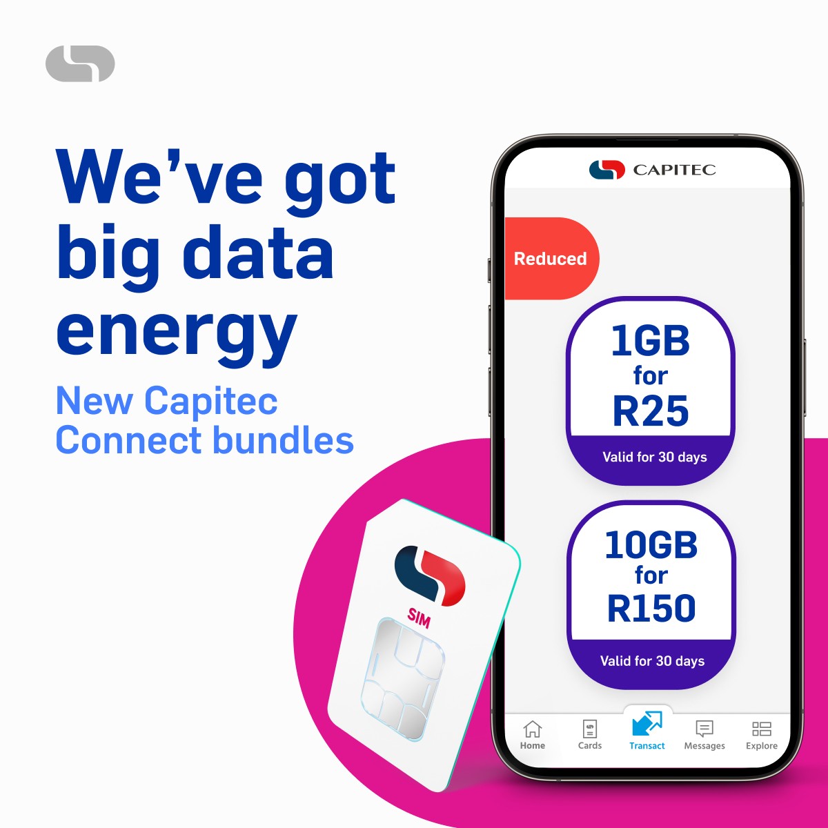 CapitecBankSA's tweet photo. We've dropped our data prices, so you don't have to ask for the WiFi password at parties anymore!

Now you can post your fire selfies and save where it matters, with more gigs for less, on our app – just like that! 

#CapitecConnect https://t.co/iFdsJfXWEr