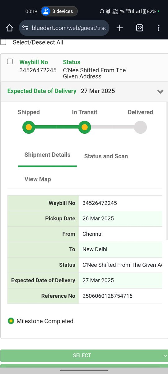 Up__45's tweet photo. My credit card was not delivered due to a minor address error. My correct address is E-205, but it was mistakenly updated as E-20. The delivery agent calls only once and later cancels the shipment this has happened twice. I am satisfied with your service.
@BlueDart_
@HDFC_Bank https://t.co/NhT1Mk0B8h