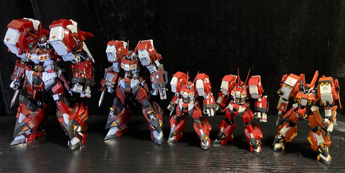 CCSTOYS 
FLAMETOYS
バンダイ
コトブキヤ　
それぞれのアルトアイゼン良いよな〜
スパロボの立体化は嬉しいね！まだ動画にしてないけどサイバスターやコンパチカイザーもそのうちアップしたい
#スパロボ