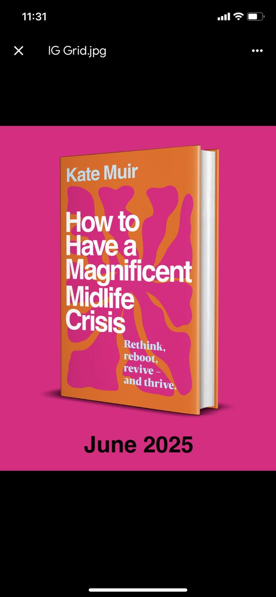 Out in June!
‘A midlife crisis is a magnificent moment and no-one should miss out. We need to reframe this time for a new generation of women who want to thrive for longer. We must reclaim the midlife crisis from madmen with red sports cars…’
Preorder amzn.eu/d/g4yGGw6