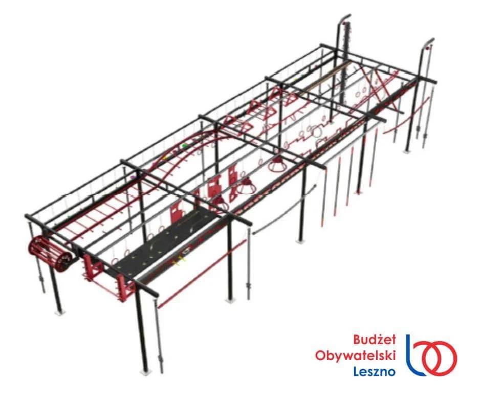 🥷 Ninja Park w Lesznie już wkrótce! Obecnie wykonawca wytycza ścieżki, wkrótce fundamenty pod urządzenia, w potem montaż samych urządzeń. Całość powinna być gotowa najpóźniej w maju 💪 Zadanie realizowane w ramach Budżetu Obywatelskiego