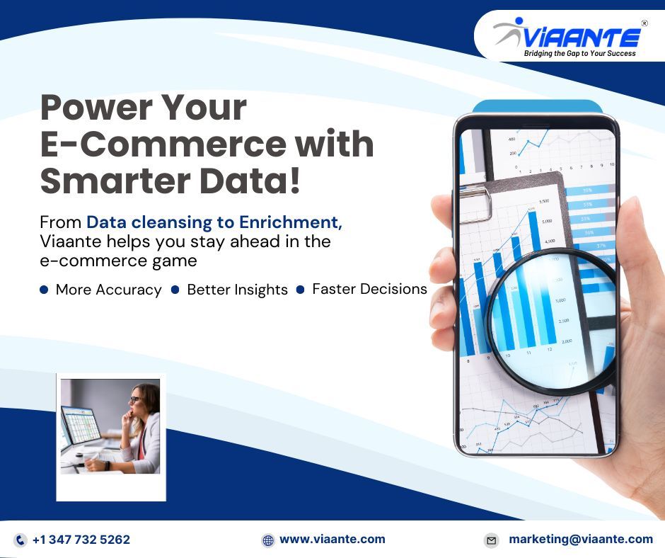 Viaante's tweet image. Win the E-Commerce Game with Clean Data! 🏆 From data cleansing to enrichment, Viaante helps you make faster, smarter decisions with high-accuracy insights! 📊 #EcommerceOptimization #DataThatWorks