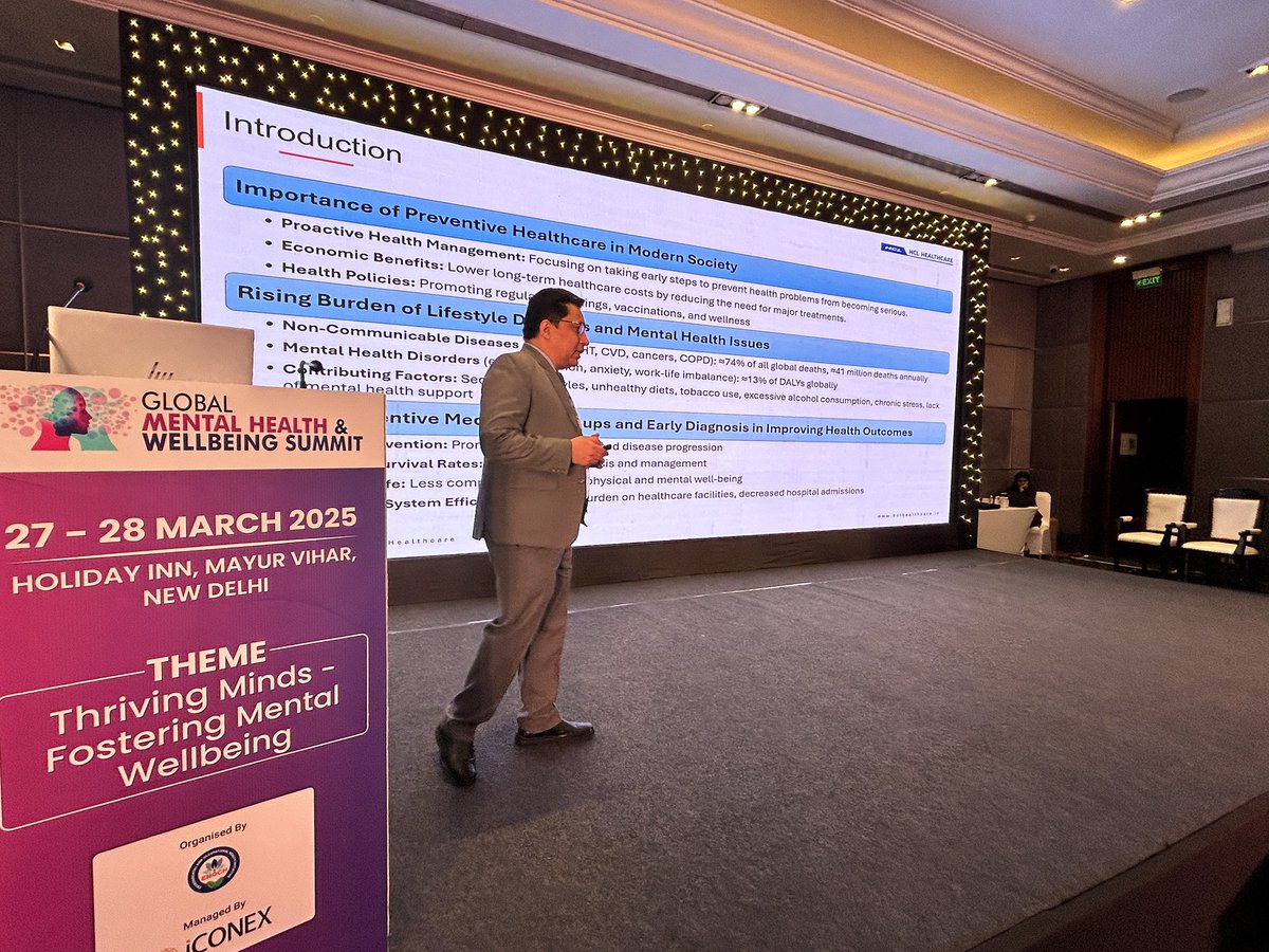 gmhwsummit's tweet photo. #GMHWS2025 Day 2 | Flagship Session 2

Topic: The Importance of Preventive Medical Check-ups and Early Diagnosis - HCL Healthcare

Speaker: Dr. Amit Kumar Gupta, Senior Medical Director, HCL Healthcare

🔗 https://t.co/pD6cD4W3Xo

#FlagshipSession #HCLHealthcare https://t.co/RhUuHRUtKS