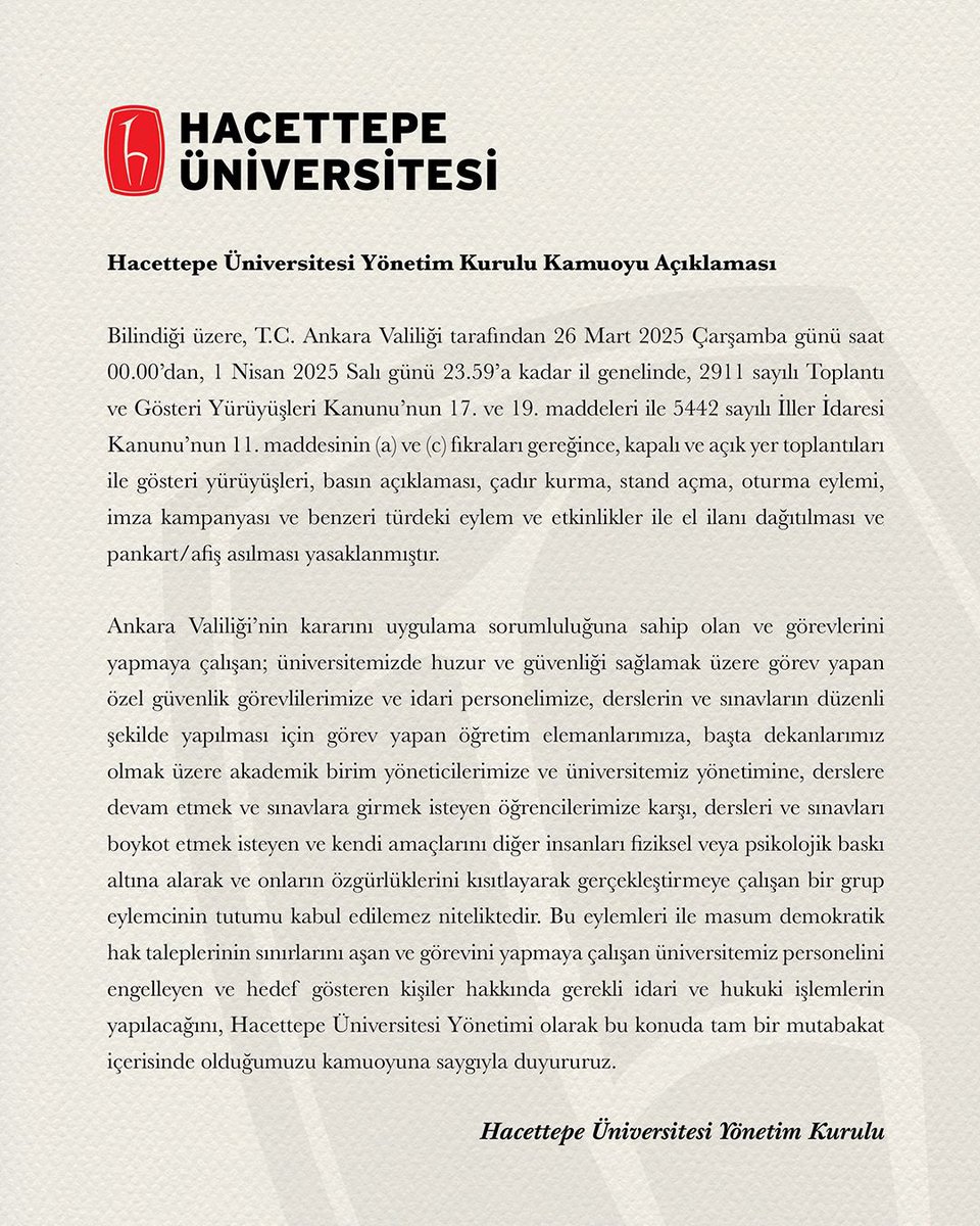 Hacettepe Üniversitesi (@hacettepe1967) on Twitter photo 