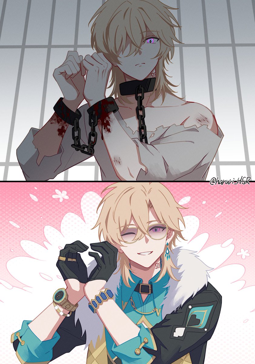 haruri_HSR's tweet image. 萌え萌えきゅん🦚
#Aventurine