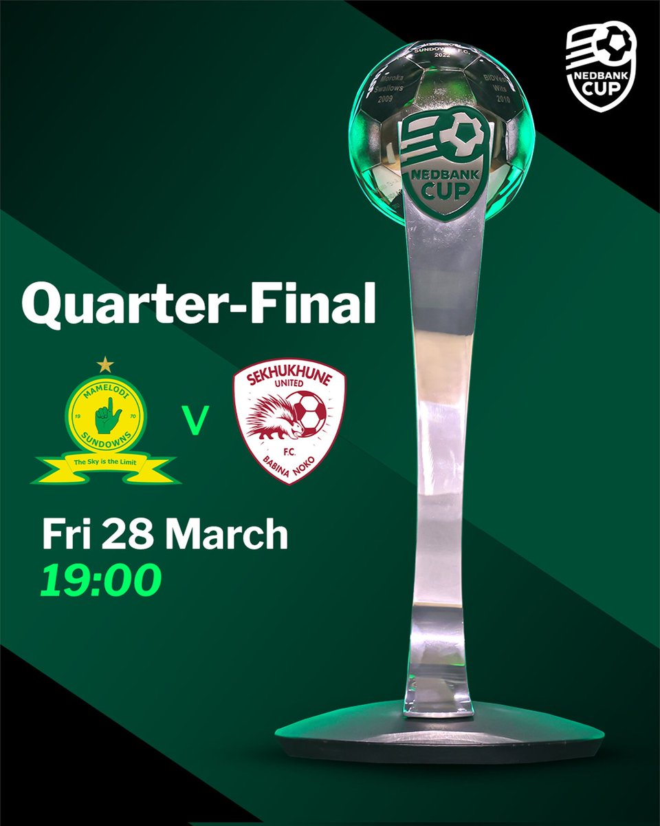 SportsZone_SA's tweet photo. ❗𝗠𝗔𝗧𝗖𝗛𝗗𝗔𝗬❗

Mamelodi Sundowns 🆚 Sekhukhune United 
🏟 Lucas Moripe Stadium  
⏰ 19:00 
📺 SS Channel 202

#𝗟𝗶𝗺𝗦𝗽𝗼𝗿𝘁𝘀𝗭𝗼𝗻𝗲 | #𝗡𝗲𝗱𝗯𝗮𝗻𝗸𝗖𝘂𝗽 https://t.co/mOVN0U3Kx8
