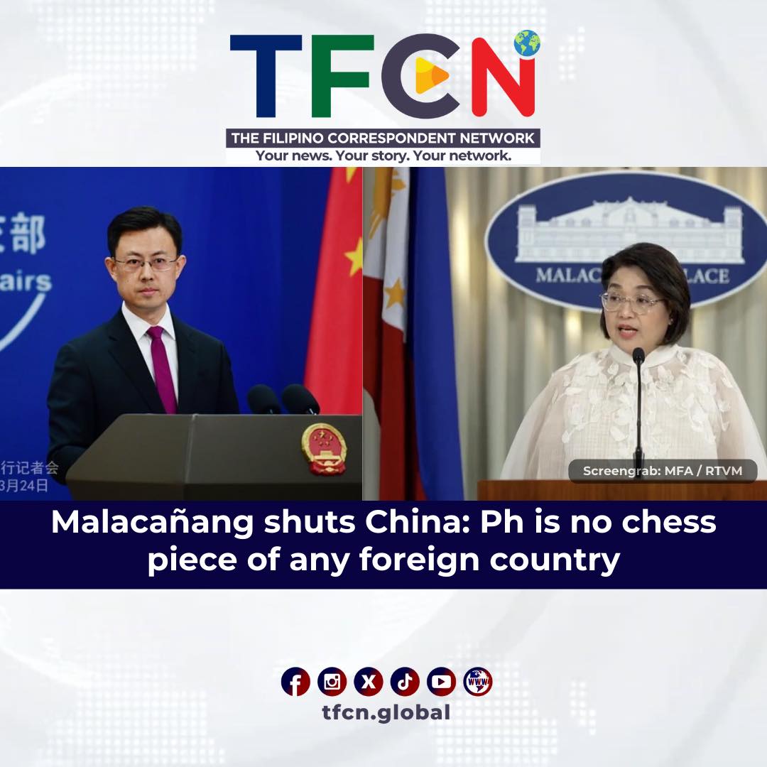tfcnglobal's tweet photo. READ | Malacañang shuts China: Ph is no chess piece of any foreign country
"The Philippines is no one's chess piece. We are an independent country." https://t.co/M5LrRhOYqu