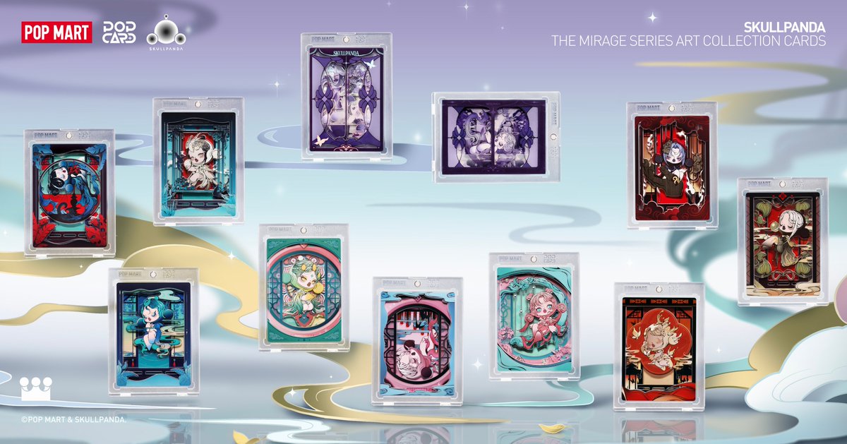 POPMARTGlobal's tweet photo. Each card reveals how 𝐒𝐊𝐔𝐋𝐋𝐏𝐀𝐍𝐃𝐀 connects with ancient artifacts. Which one will you choose? ✨

𝐒𝐊𝐔𝐋𝐋𝐏𝐀𝐍𝐃𝐀 𝐓𝐡𝐞 𝐌𝐢𝐫𝐚𝐠𝐞 𝐒𝐞𝐫𝐢𝐞𝐬 𝐅𝐢𝐠𝐮𝐫𝐞𝐬 𝐀𝐫𝐭 𝐂𝐨𝐥𝐥𝐞𝐜𝐭𝐢𝐨𝐧 𝐂𝐚𝐫𝐝𝐬 
𝐑𝐞𝐥𝐞𝐚𝐬𝐞 𝐝𝐚𝐭𝐞: 𝟐𝟎𝟐𝟓/𝟒/𝟎𝟑

To determine the local release time, please refer to the local POP MART account or channel in each respective country or region. #POPMART #skullpanda #mystical #accessories #blindbox
