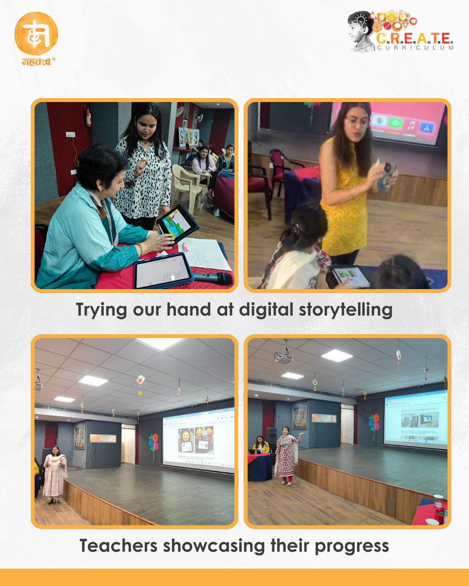 Mahattattva (@mahattattva) on Twitter photo #DigitalStorytelling with #iPads
Session for teachers from Grades 1 & 2 of <a href="/slpsgzb/">Silver Line Prestige School</a> led by <a href="/deeptisawhney/">Deepti Sawhney</a> & <a href="/vibhapuri/">๐๐๐๐๐ ๐๐๐๐</a>
@appleedu #AppleEdu #ProfessionalDevelopment #Mahattattva #MITRA #DigitalStorytelling with #iPads
Session for teachers from Grades 1 & 2 of <a href="/slpsgzb/">Silver Line Prestige School</a> led by <a href="/deeptisawhney/">Deepti Sawhney</a> & <a href="/vibhapuri/">๐๐๐๐๐ ๐๐๐๐</a>
@appleedu #AppleEdu #ProfessionalDevelopment #Mahattattva #MITRA