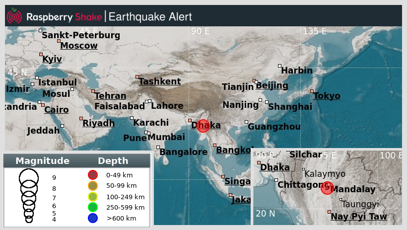 raspishakEQ's tweet photo. Preliminary M6.4 #Earthquake
ID: #rs2025gcjloj
16km from #Inwa, #Myanmar
2025-03-28 06:32 UTC
Source: #USGS
@raspishake

Join the largest #CitizenScience EQ community ➡ https://t.co/Y5O0dgJqJF

EVENT ➡ https://t.co/ZlZqwjBBhg https://t.co/dKfwBIZAMG