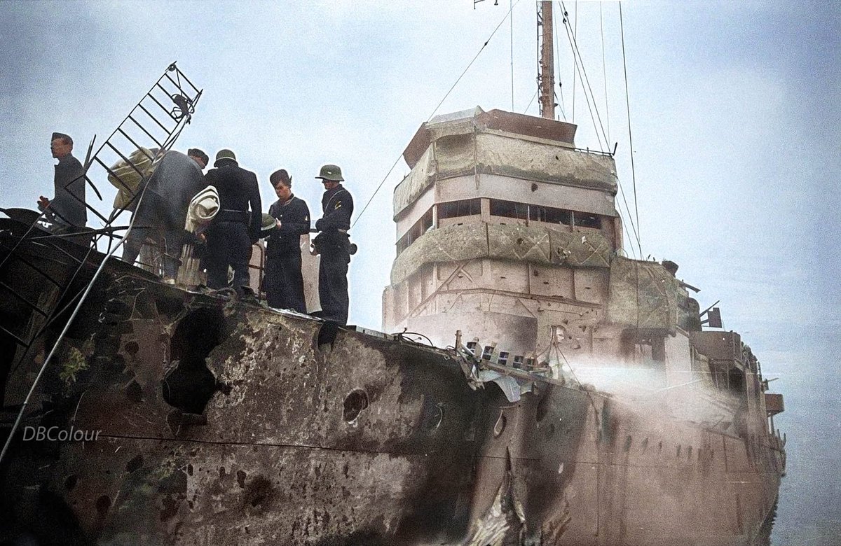 colour_history's tweet image. St Nazaire Raid, 28th March 1942