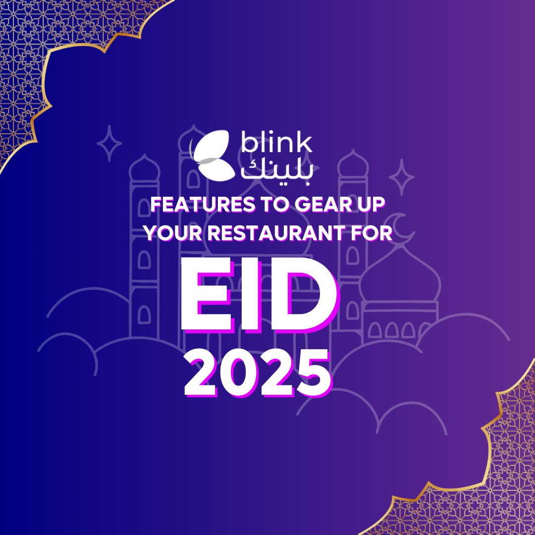 blinkcotech's tweet image. Boost your restaurant’s Eid sales with Blink! 🚀 Maximize orders by rewarding loyal customers, offering festive deals, and more. Let’s make this Eid unforgettable using Blink&apos;s tech-first approach!

#Blink #Eid #RestaurantTech