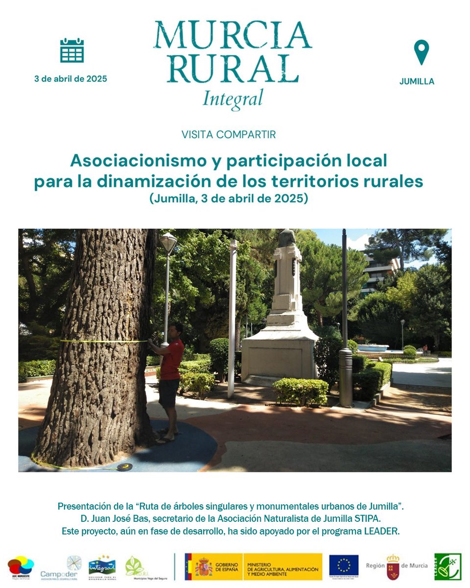 Visita compartir en Jumilla 

Asociacionismo y participación local para la dinamización de los territorios rurales 

El jueves 3 de abril hemos organizado una nueva actividad de MURCIA RURAL en colaboración con el Grupo de Acción Local ADC Nordeste.

integral.es/visita-compart…