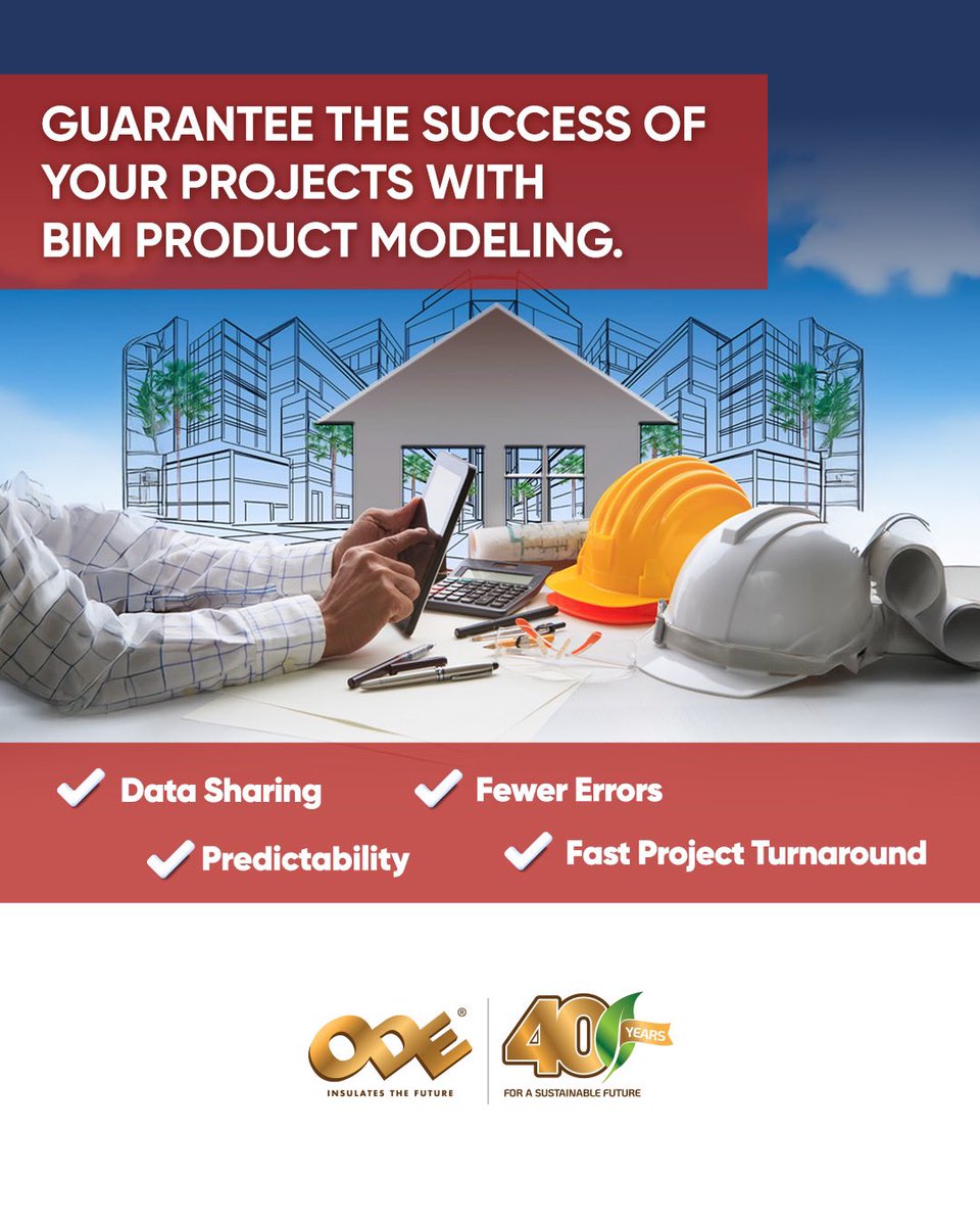 odeinsulation's tweet image. Take advantage of ODE Insulation&apos;s expertise and access the BIM system, which is a world standard widely used in international construction projects. Make your projects more efficient, reliable and sustainable!

#ODEInsulation #InsulationTechnologies #BIM #BIMLibrary