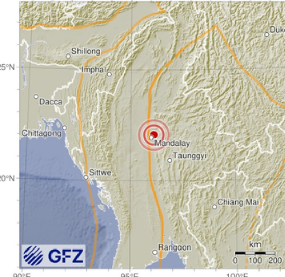 prerna_yadav29's tweet photo. 7.7 Magnitude #earthquake  Hits #Mandalay, Myanmar

Multiple buildings destroyed in devastating quake.
  #earthquake #Myanmar https://t.co/jwmjFg1ib7
