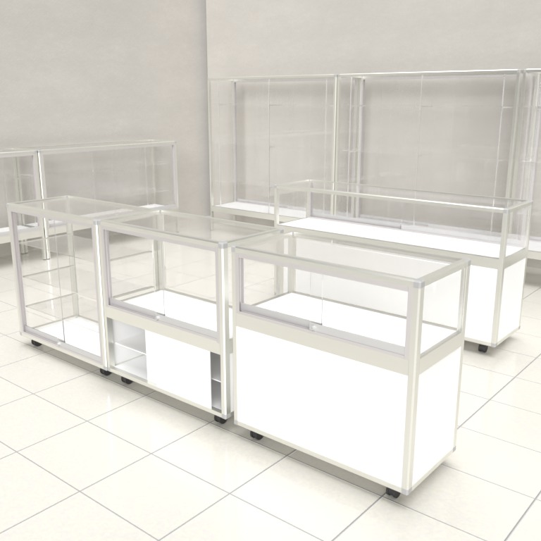 トレカ用ショーケース(泉美)2枚+ ゴンドラ什器