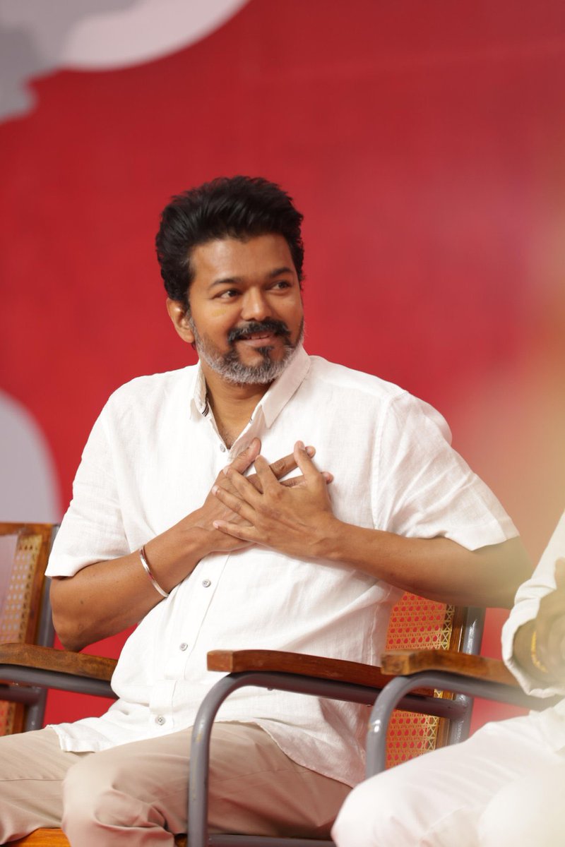 ActorVijayTeam's tweet photo. EXCLUSIVE: Latest clicks of our Thalapathy Vijay from the grand general council meeting 📸

#TVK_முதல்பொதுக்குழு @TVKVijayHQ https://t.co/OiKR476DGx