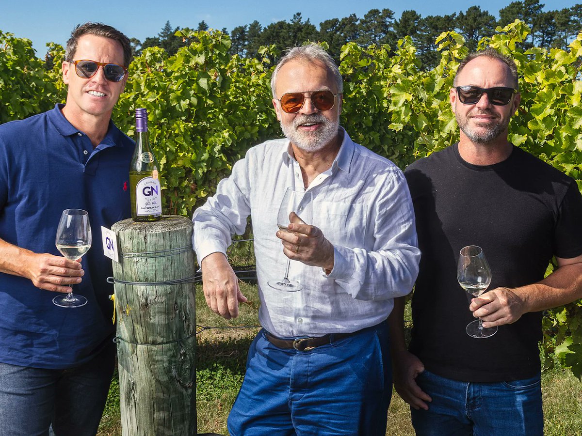 Graham Norton is officially “grape ambassador” for NZ’s wine capital, Marlborough. “NZ produces some of the world’s best Sauvignon Blanc,” Norton said. His award-winning eponymous brand with <a href="/InvivoWines/">Invivo</a> has won more than 300 awards and is sold in the UK, Ireland, USA &amp; Japan.