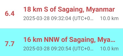 only after 13 minutes #Myanmar #Bangkok 
hoping that no one gets hurt