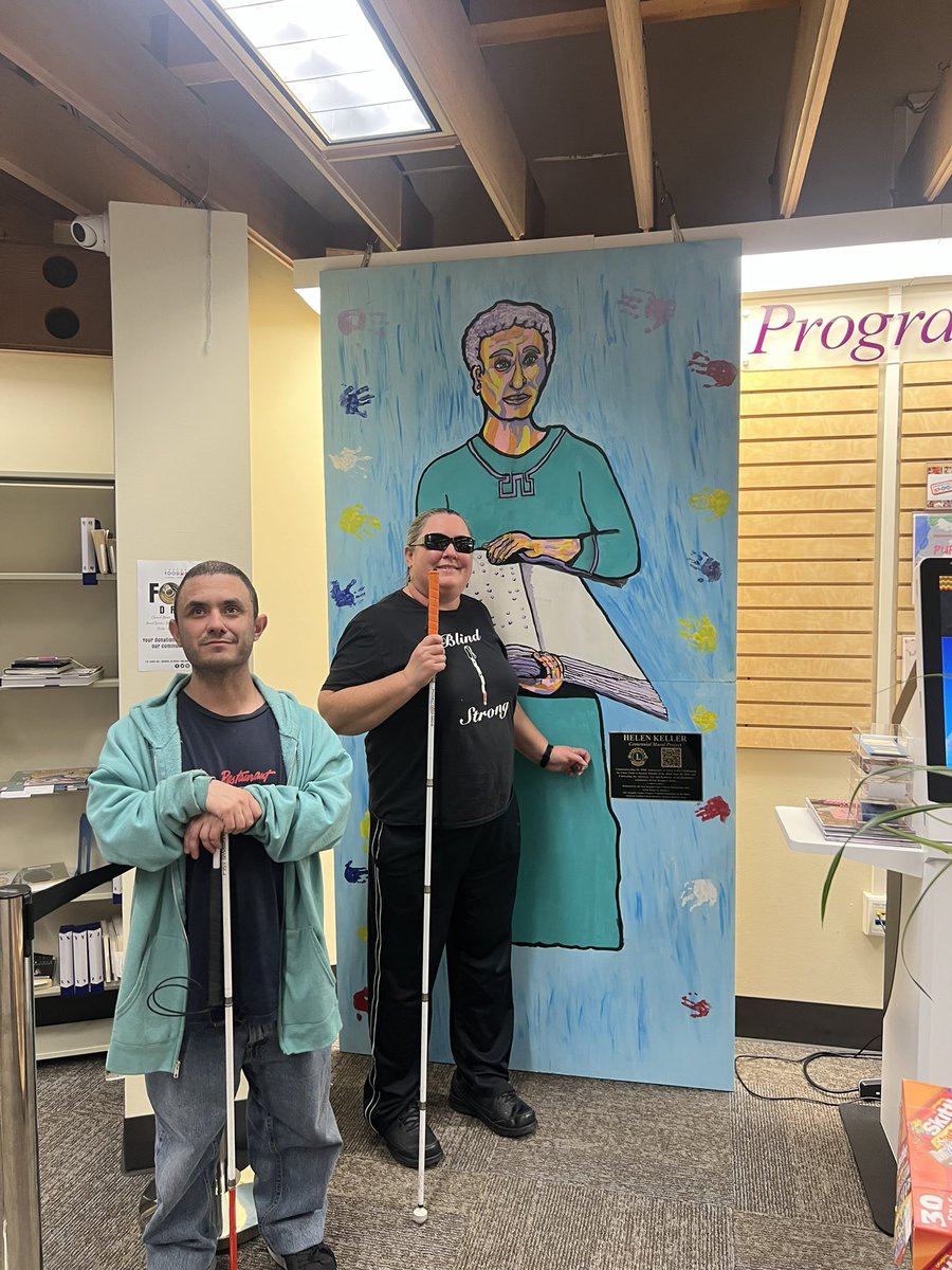 🎨👩‍🦯🥳 join us for the Helen Keller Mural Showcase March 29, 1-4 PM at the Margaret Troke Library, Stockton! Our chapter will be selling candy bars out front to raise money to promote equality, opportunity and security for the Blind of San Joaquin County! stockton.macaronikid.com/articles/67d1c…