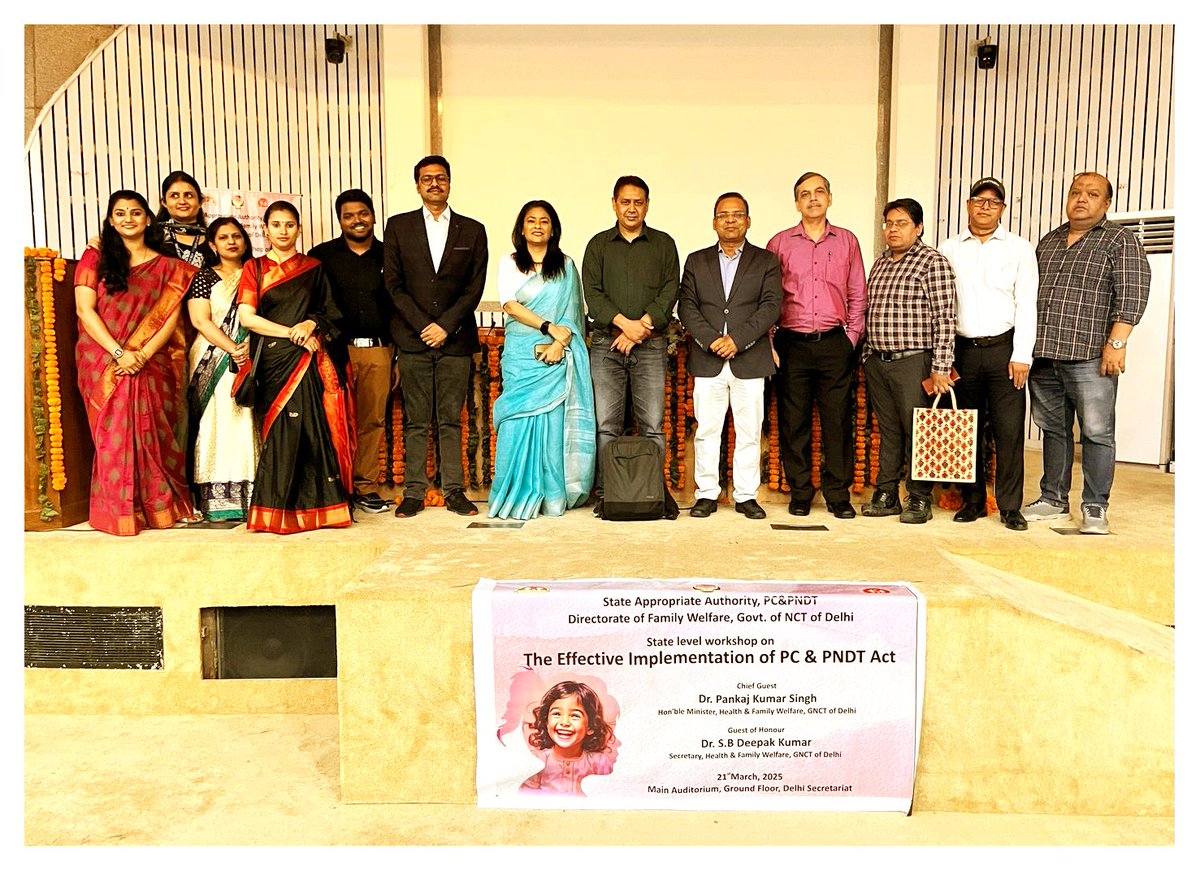 MilestoneNgo's tweet image. 🌿 MILESTONE at the PC &amp;amp; PNDT Workshop 🌿

Honored to have our Founder of MILESTONE attend the State-Level Workshop on the Effective Implementation of the PC &amp;amp; PNDT Act at Delhi Secretariat. Strengthening efforts to protect the girl child
#PCPNDT #SaveTheGirlChild #GenderEquality