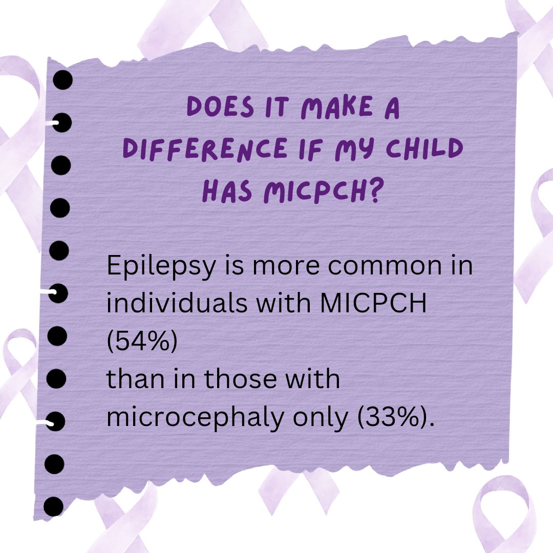 The Cambridge University study found that epilepsy was more common in individuals with MICPCH (53.85%)
than microcephaly only (33.33%).

Current ongoing studies into CASK and epilepsy will reveal more detailed information on this, so stay tuned!

#awareness #epilepsy #purpleday